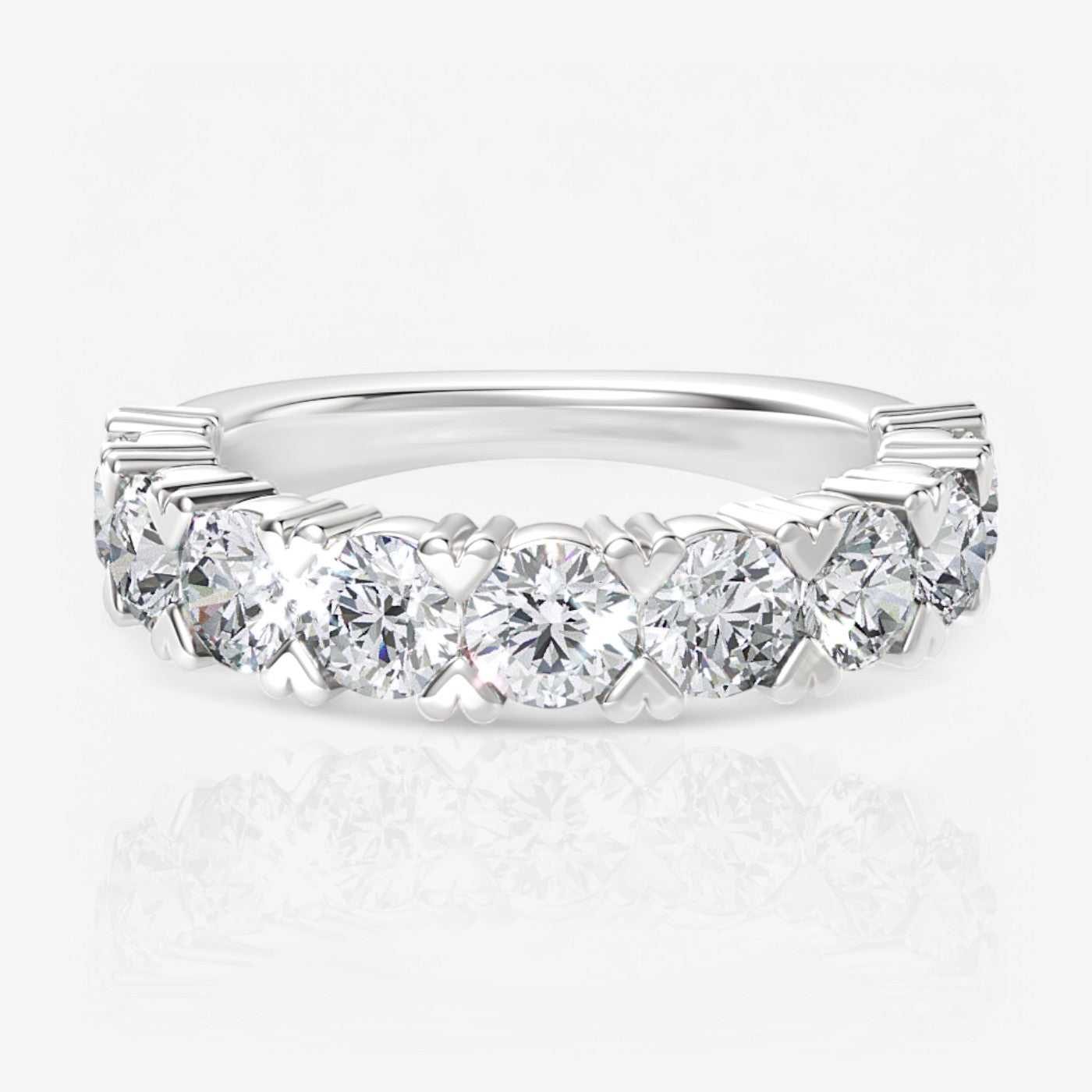 14kt white gold/18kt white gold/platinum/3.00/top