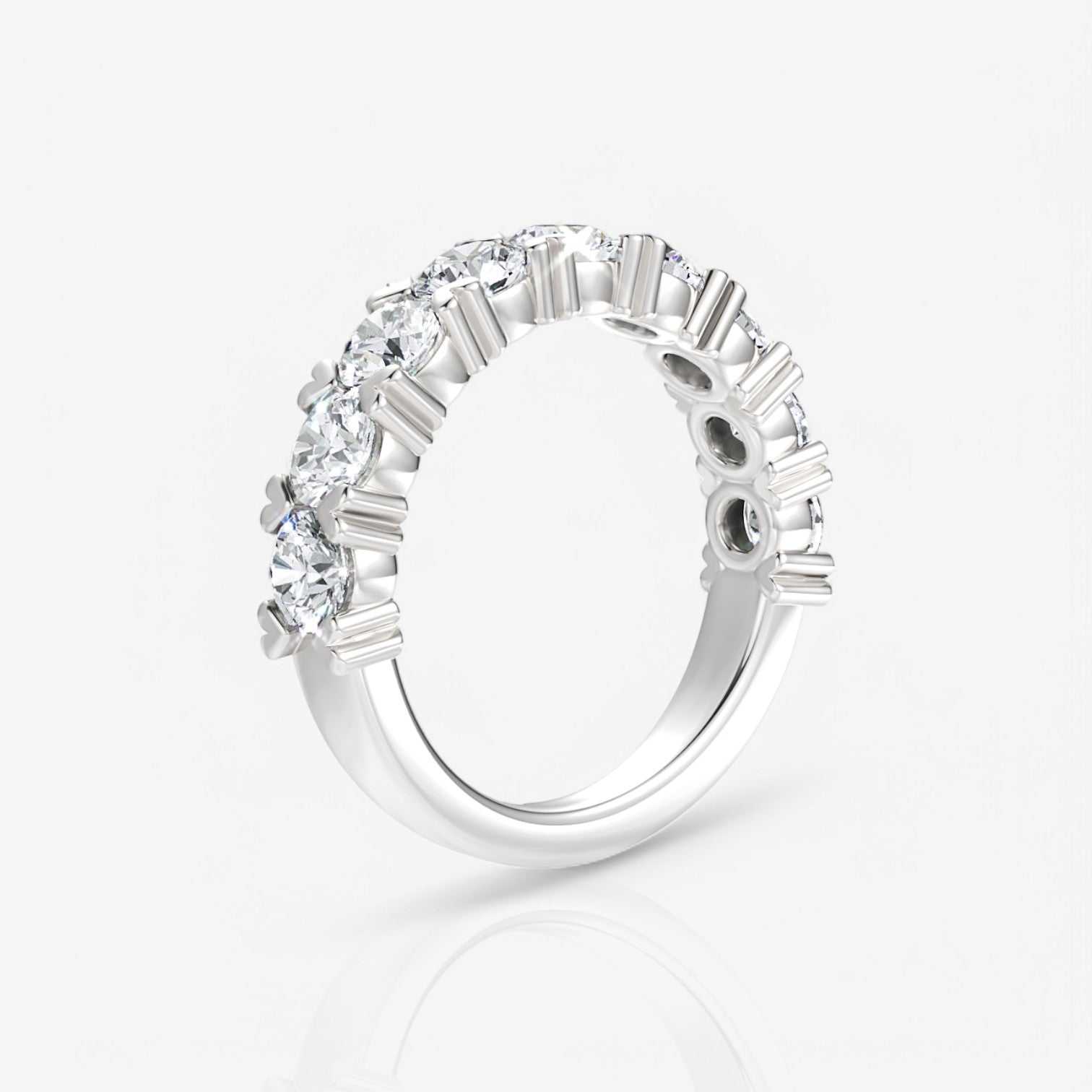 14kt white gold/18kt white gold/platinum/3.00/side