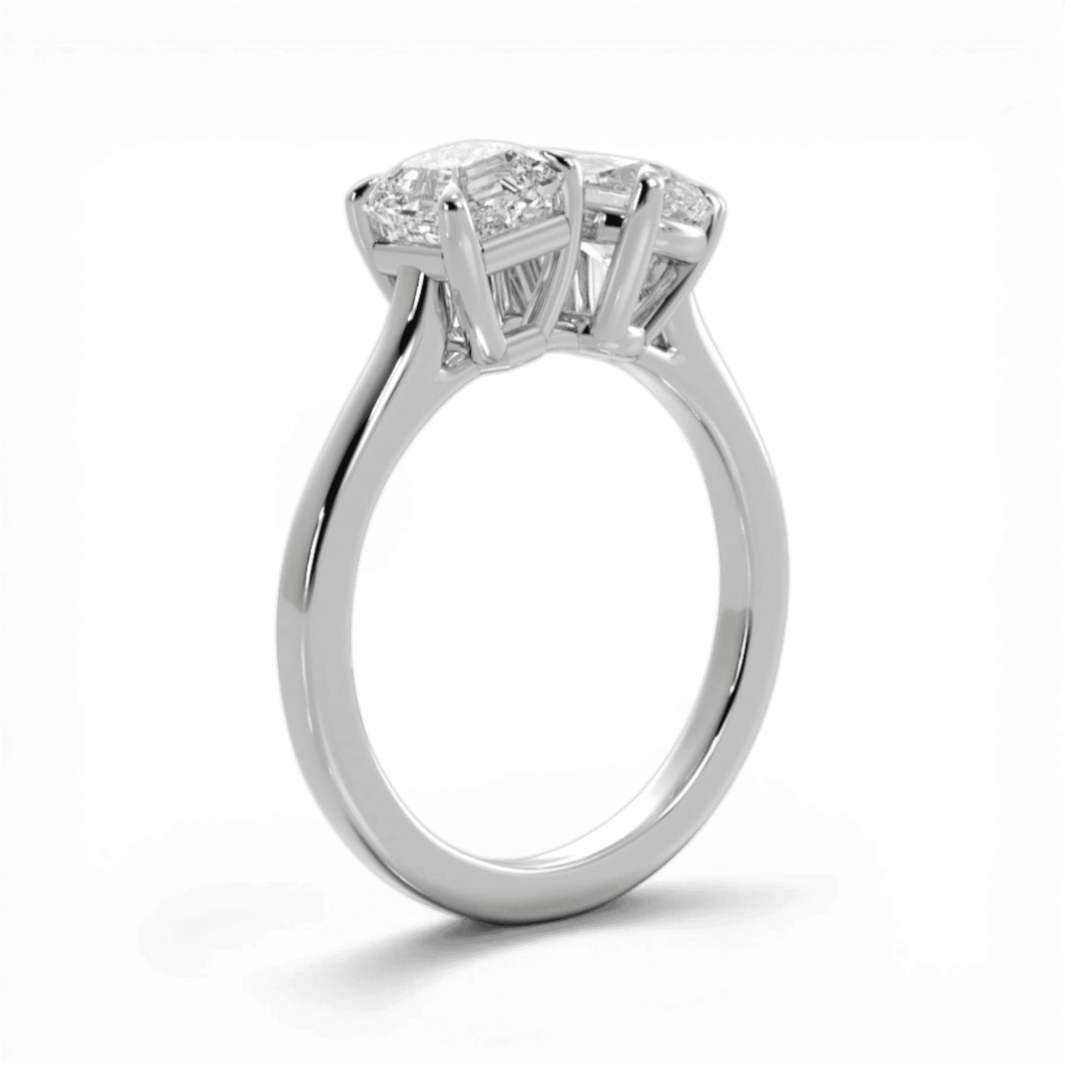 14kt white gold/18kt white gold/platinum/front