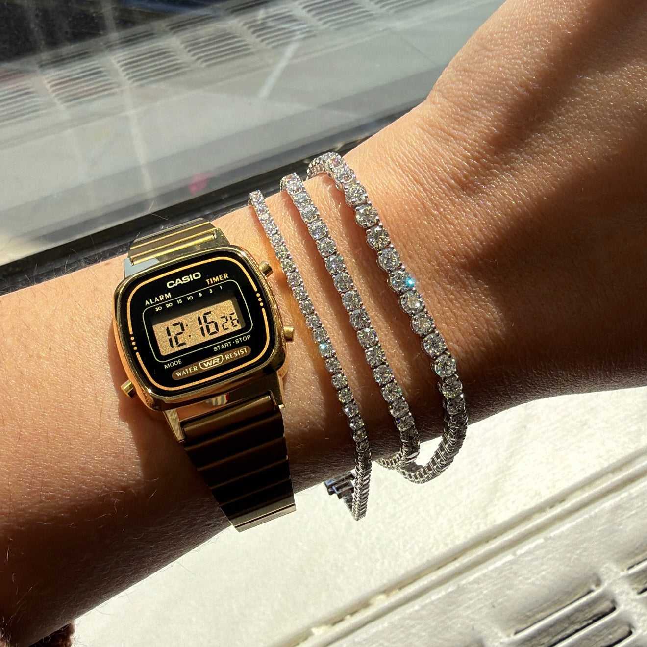14kt white gold/14kt yellow gold/3.00/side