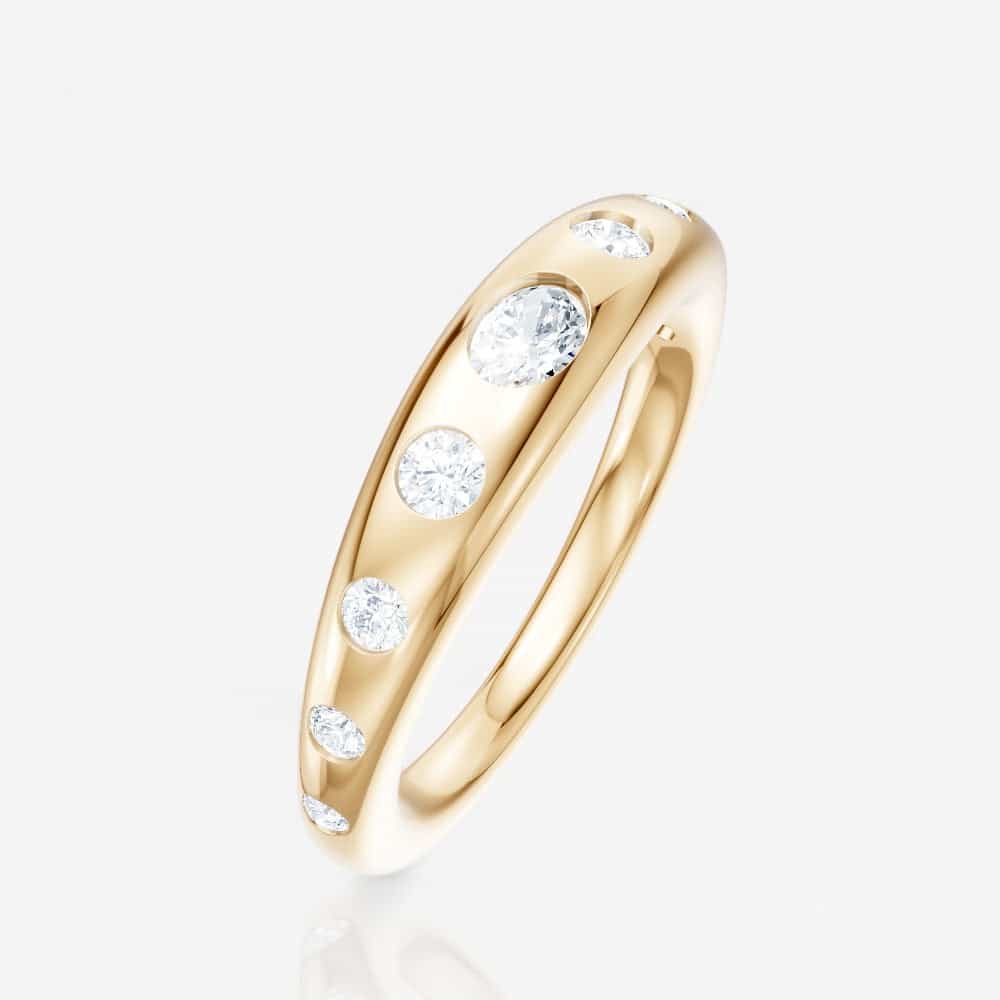 14kt yellow gold/side