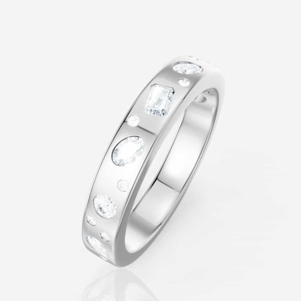 14kt white gold/side