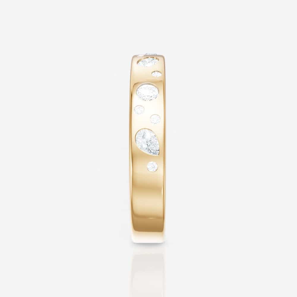 14kt yellow gold/side