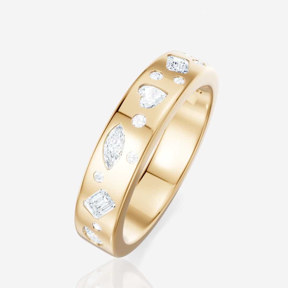 14kt yellow gold/side