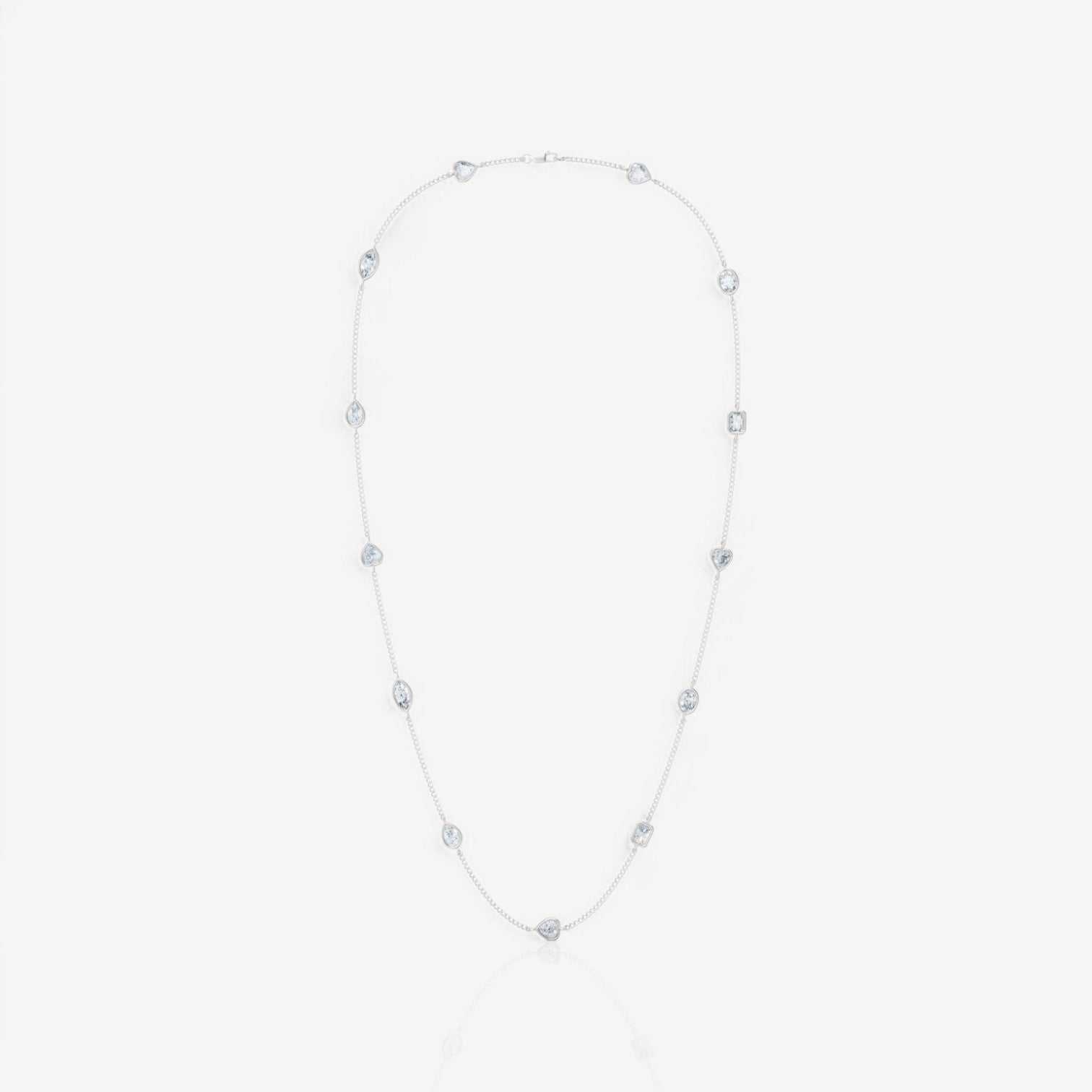 14kt white gold/18kt white gold/platinum/5.00/side