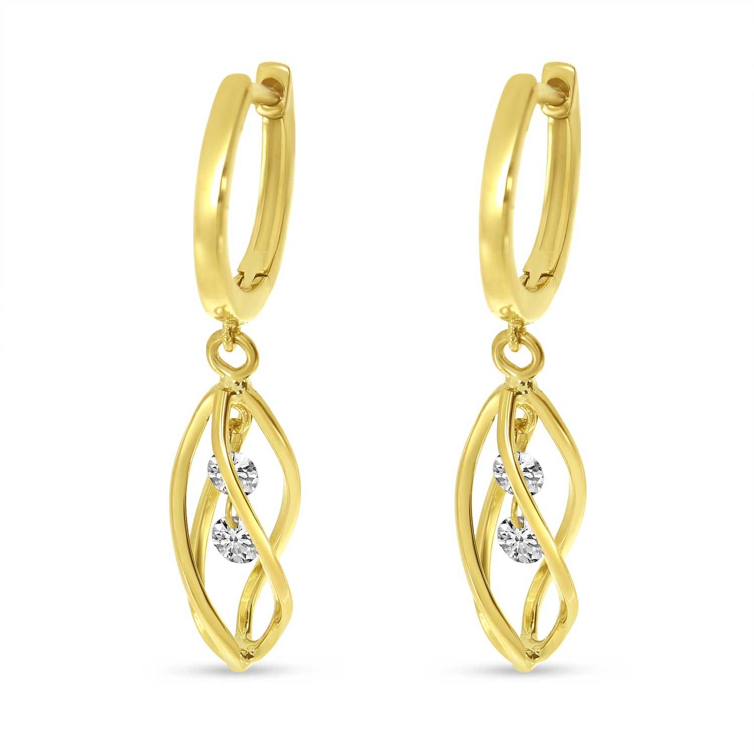 14kt yellow gold/side