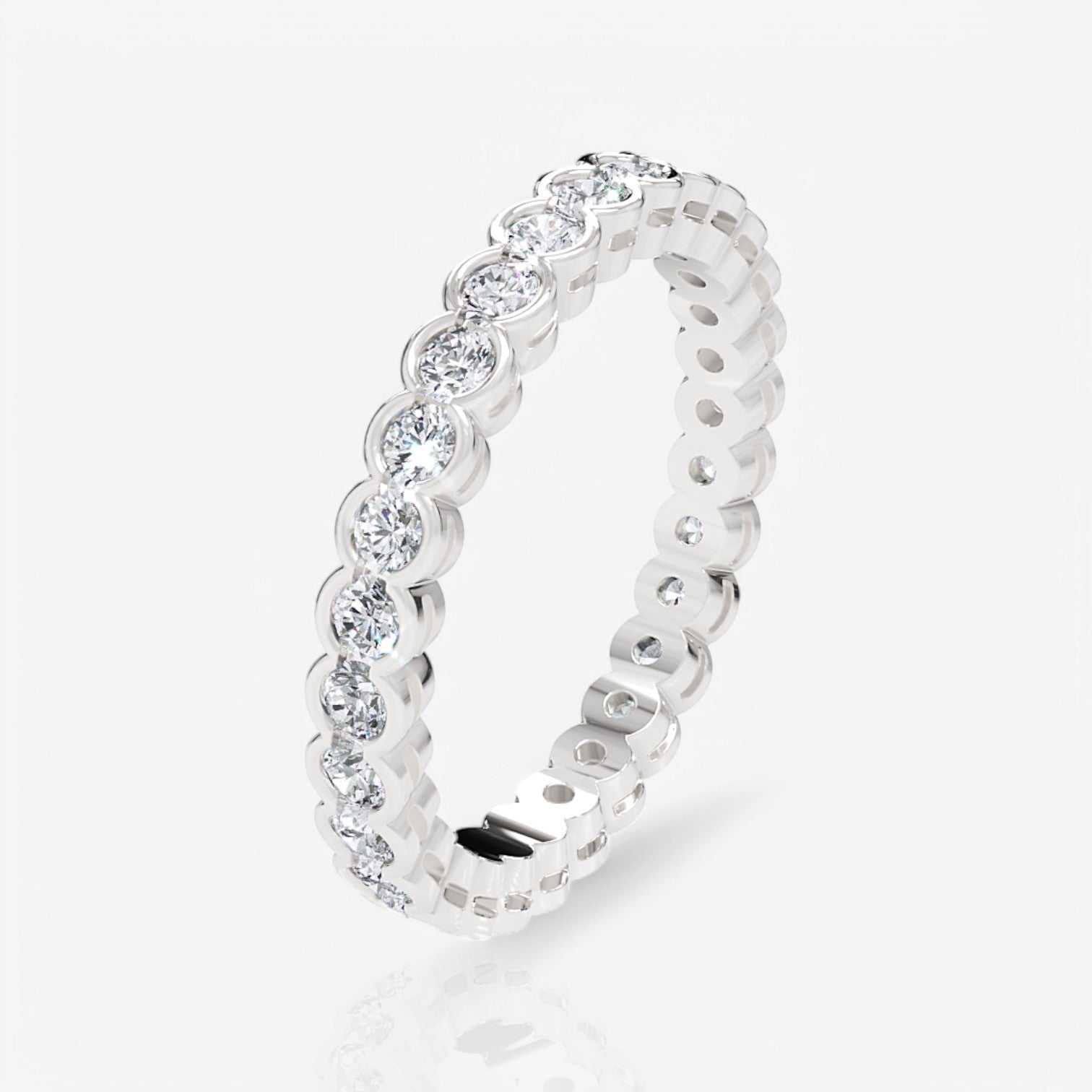 14kt white gold/18kt white gold/platinum/1.00/3/3.5/4/4.5/5/5.5/6/6.5/7/7.5/8/8.5/9/front