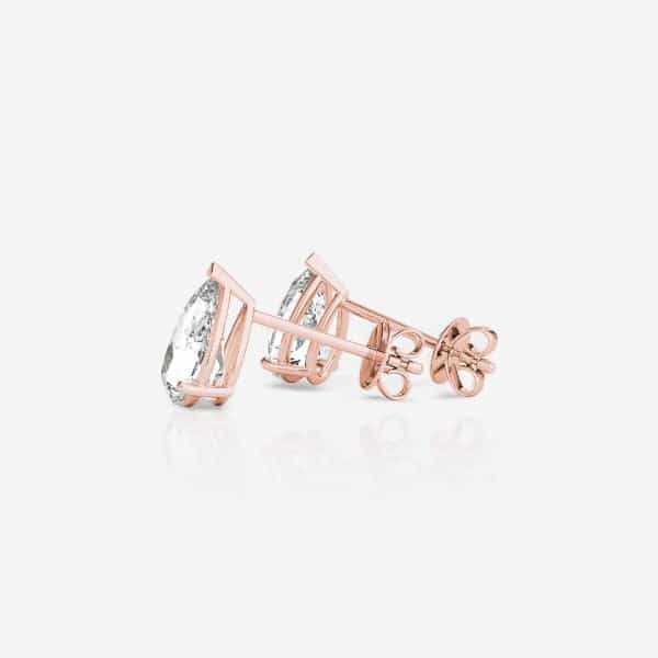 18kt rose gold/0.60/0.80/1.00/push-back/screw-back/side