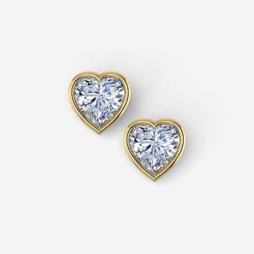 14kt yellow gold/1.00/push-back/side