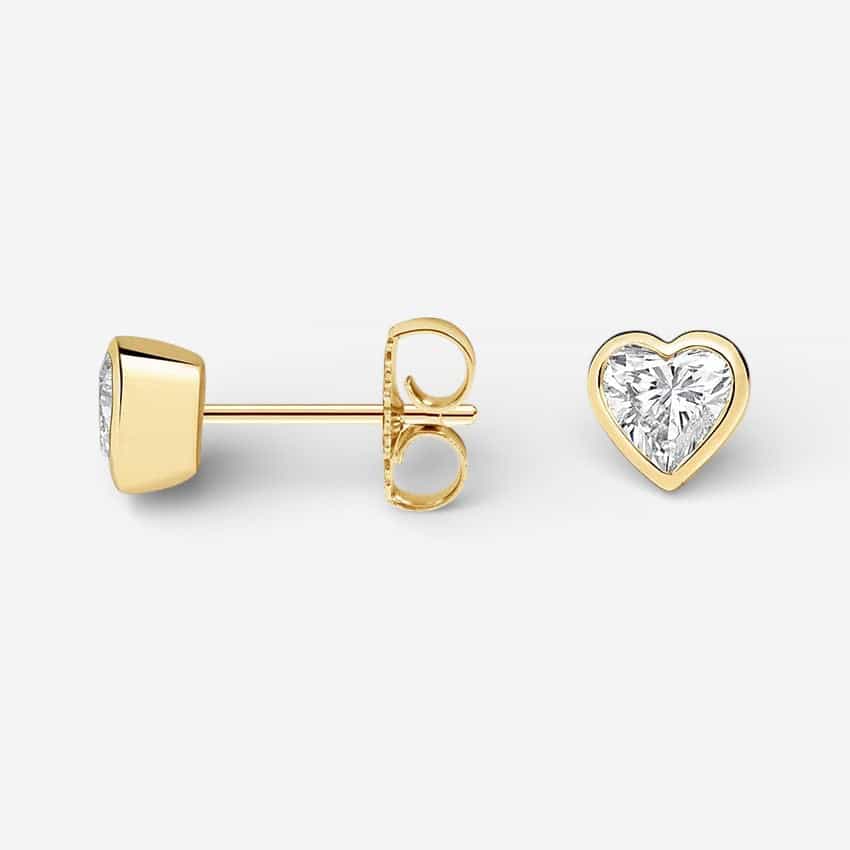 14kt yellow gold/1.00/push-back/top