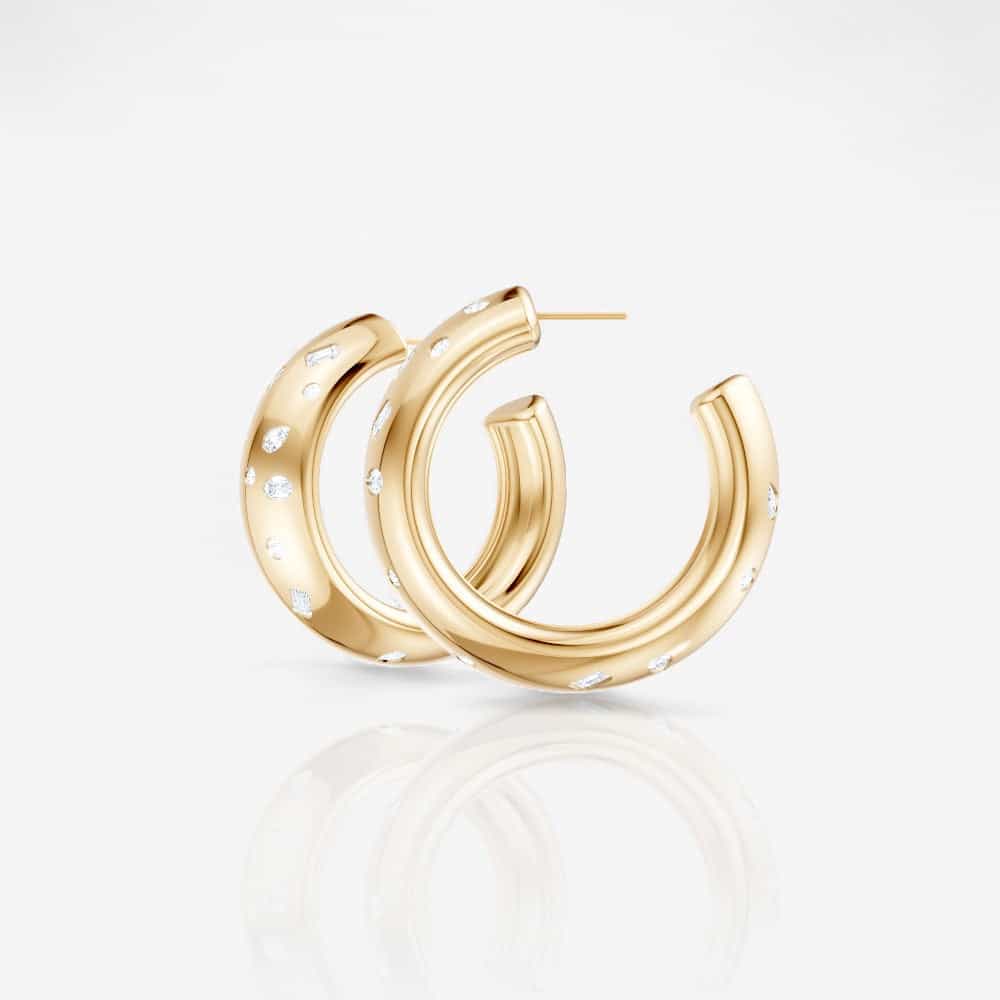 14kt yellow gold/side