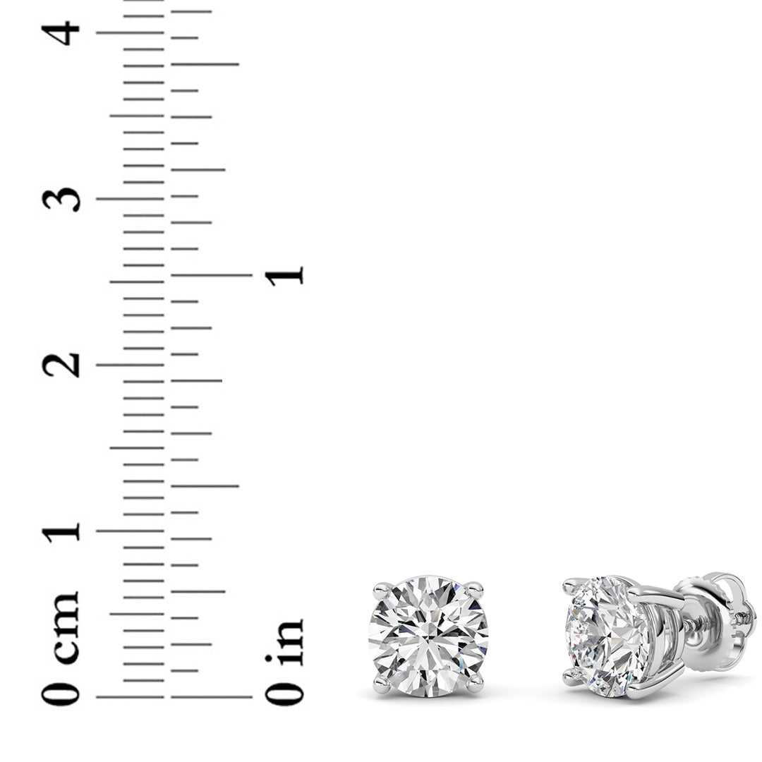 14kt white gold/4.00/screw-back/measurements
