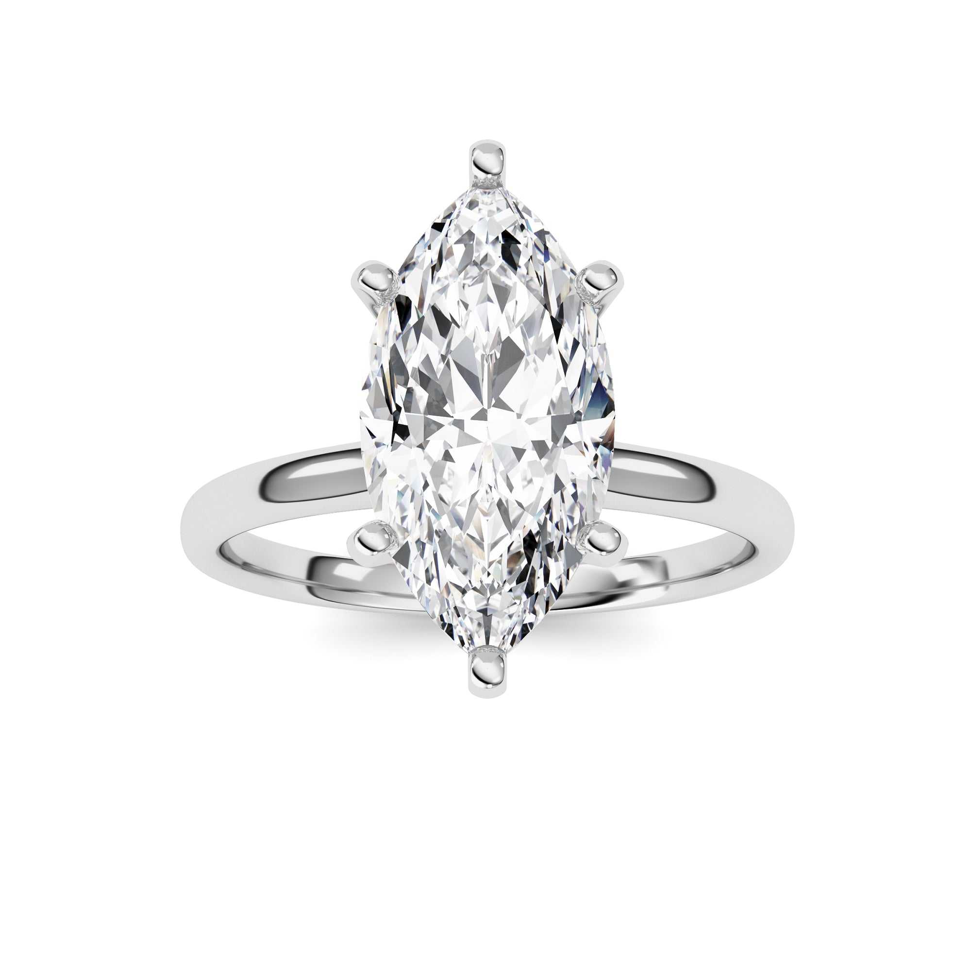 14kt white gold/5.00/top