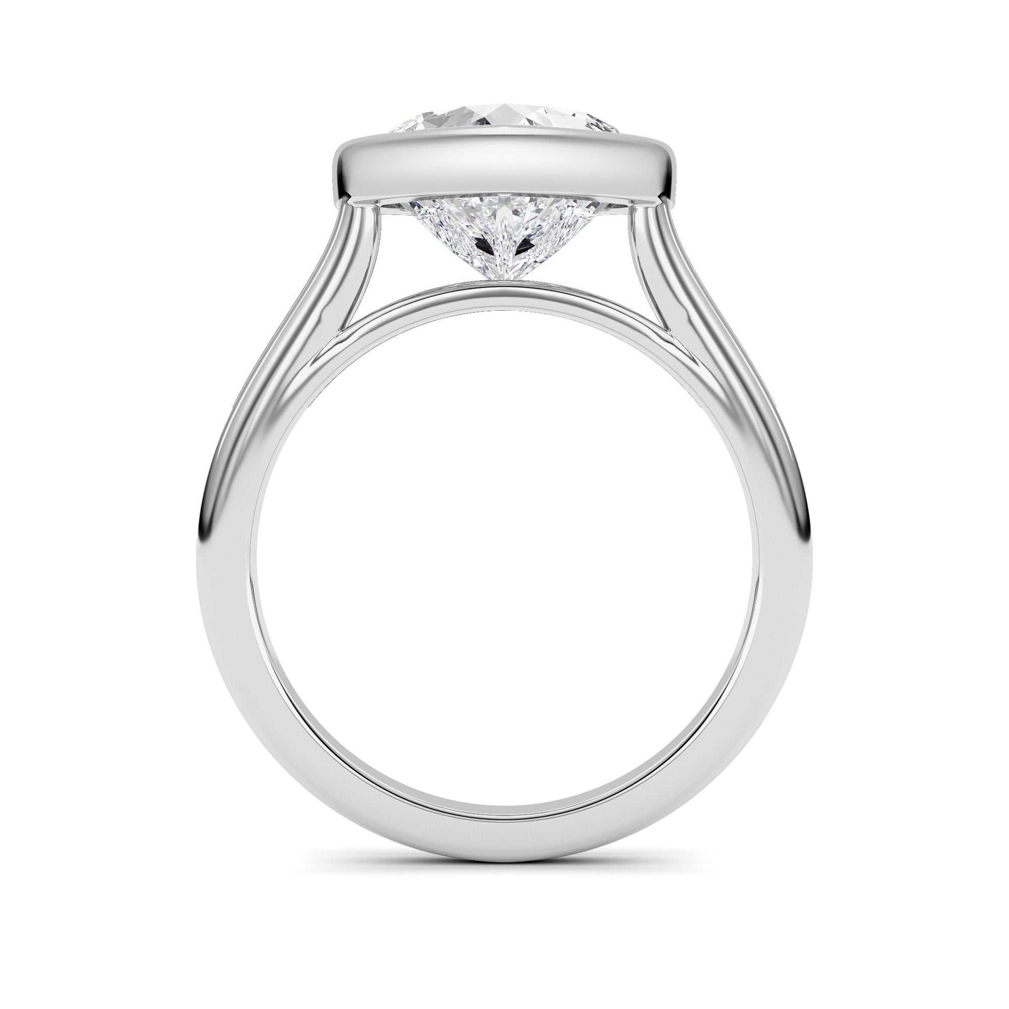 14kt white gold/3.00/perspective