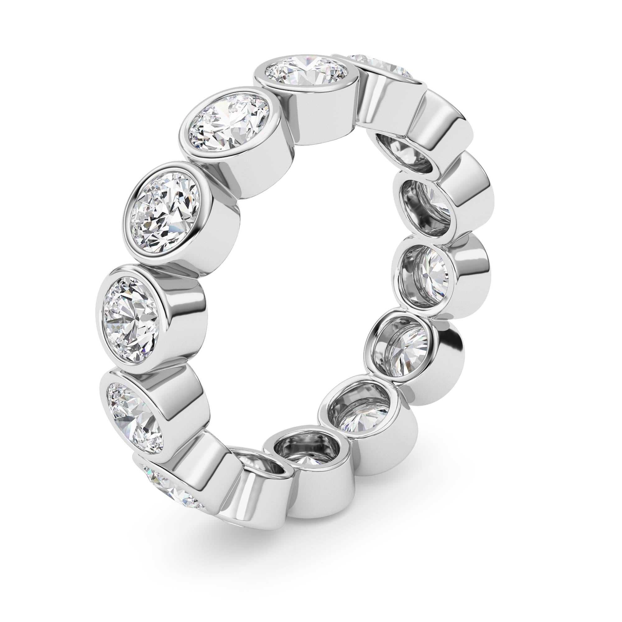 14kt white gold/3.50/5/6/7/8/9/side