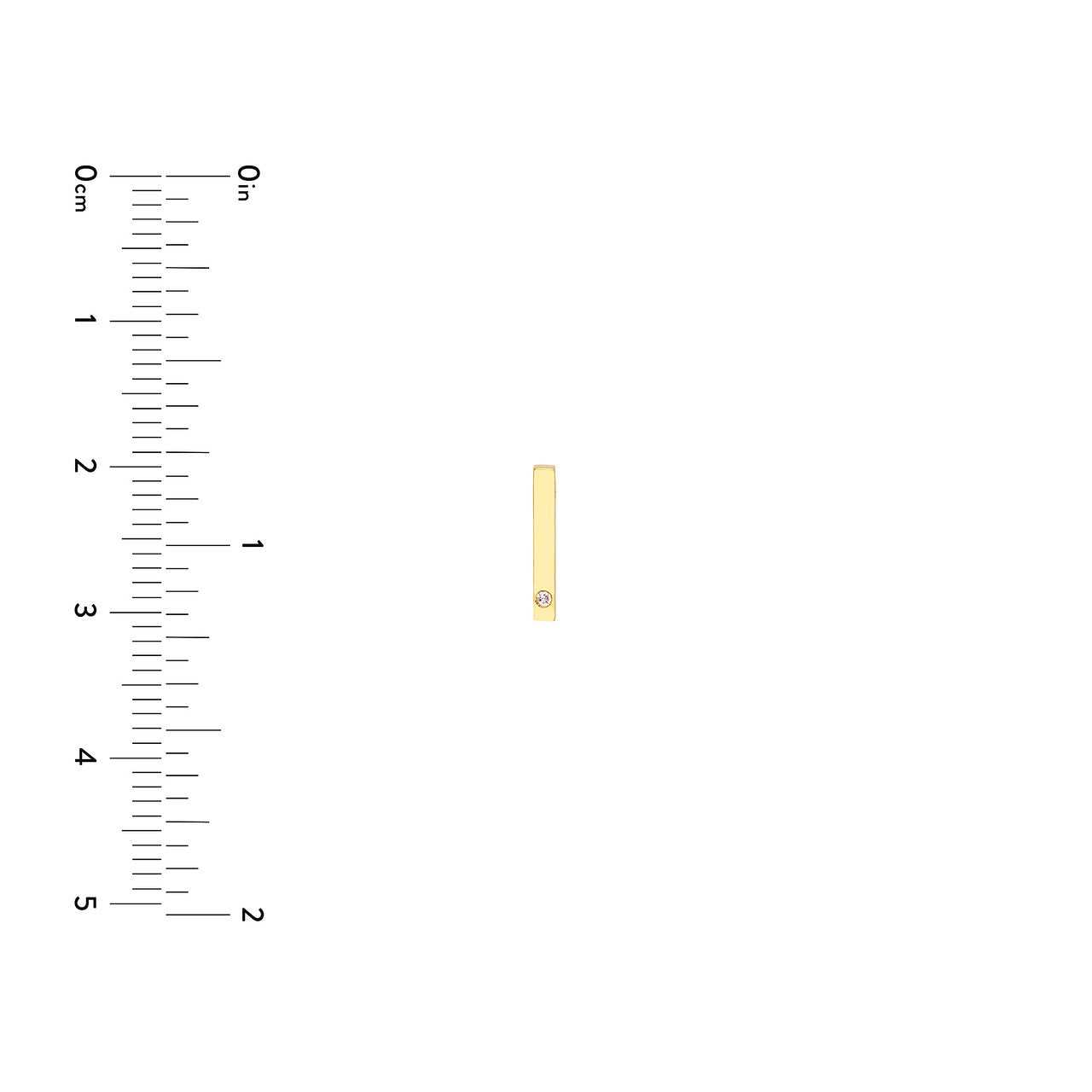 14kt yellow gold/measurements