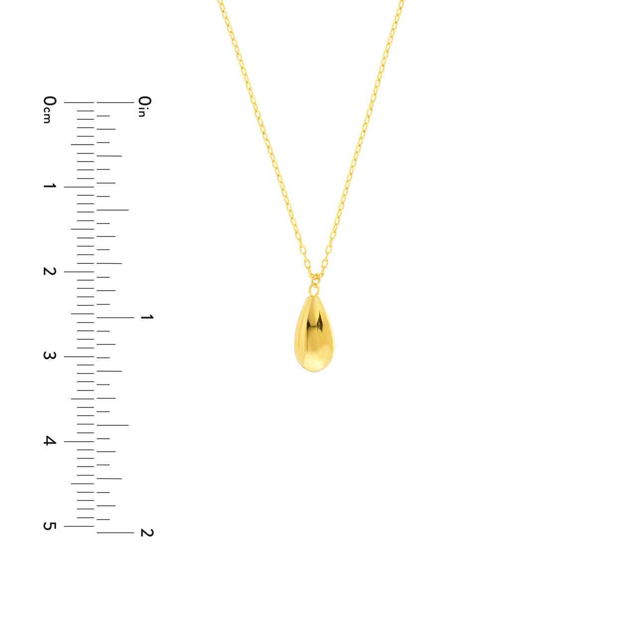 14kt yellow gold/measurements