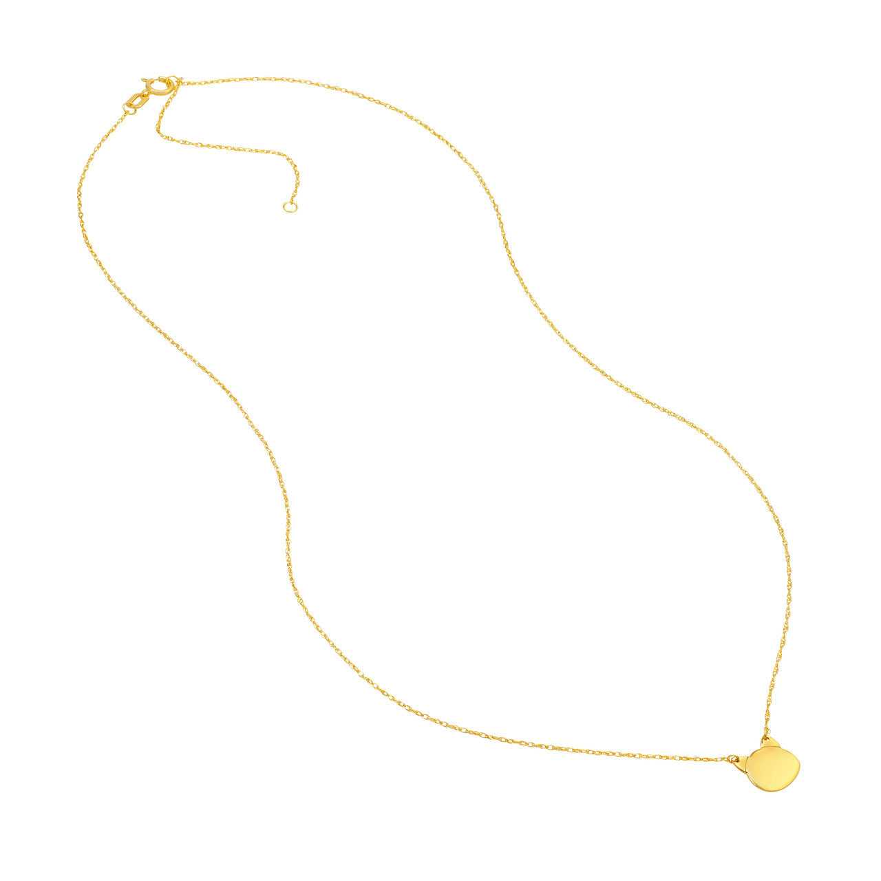 14kt yellow gold/side