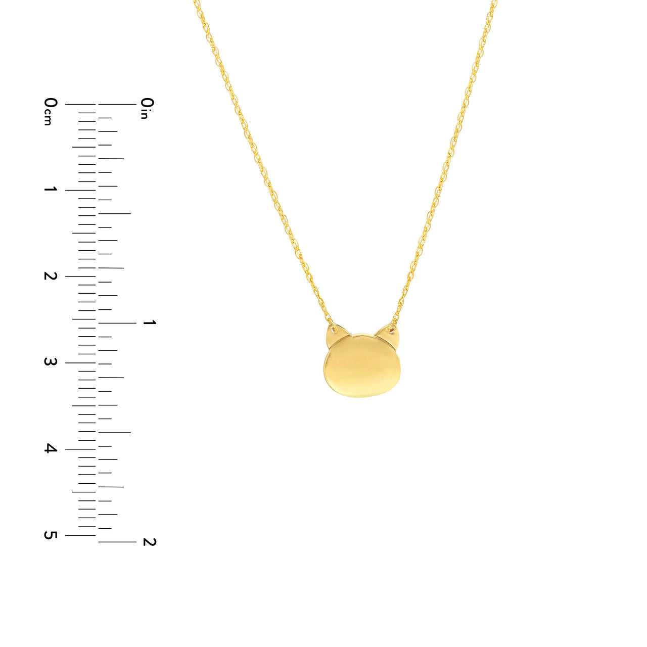 14kt yellow gold/measurements