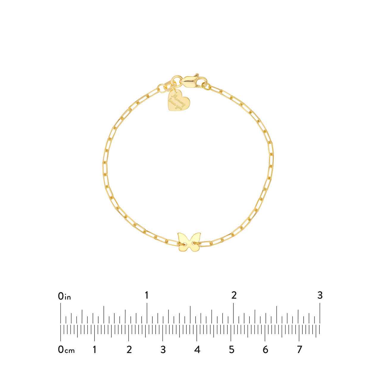 14kt yellow gold/measurements