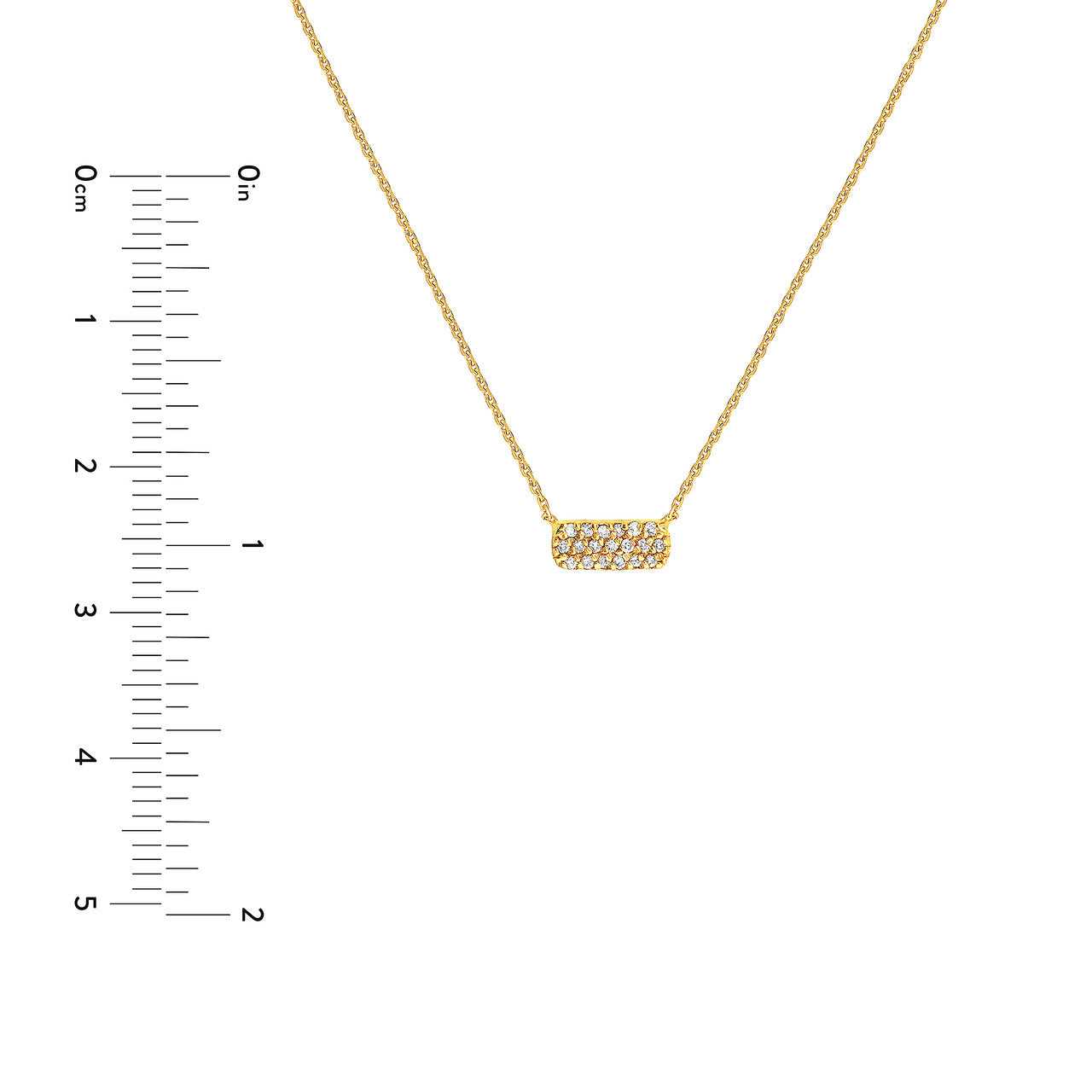 14kt yellow gold/measurement