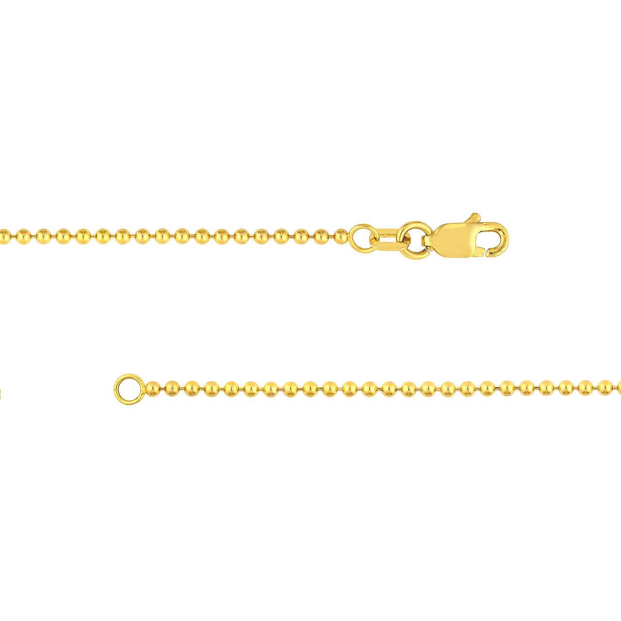 14kt yellow gold/side