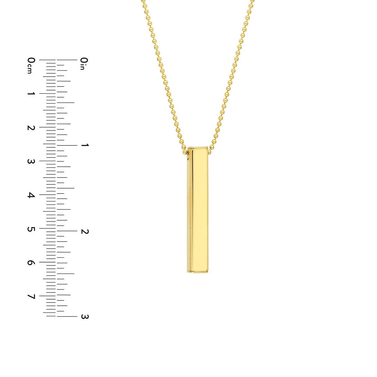 14kt yellow gold/measurements