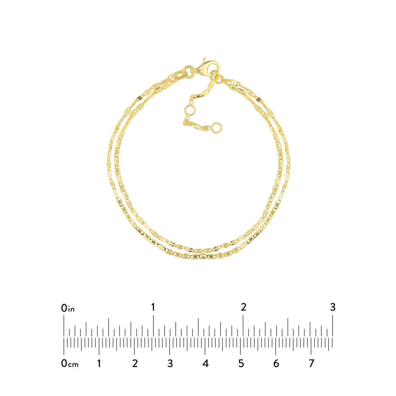14kt yellow gold/measurements