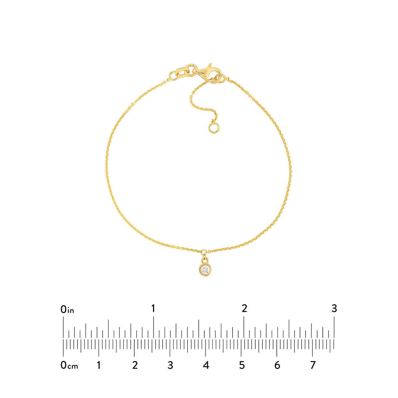 14kt yellow gold/measurements