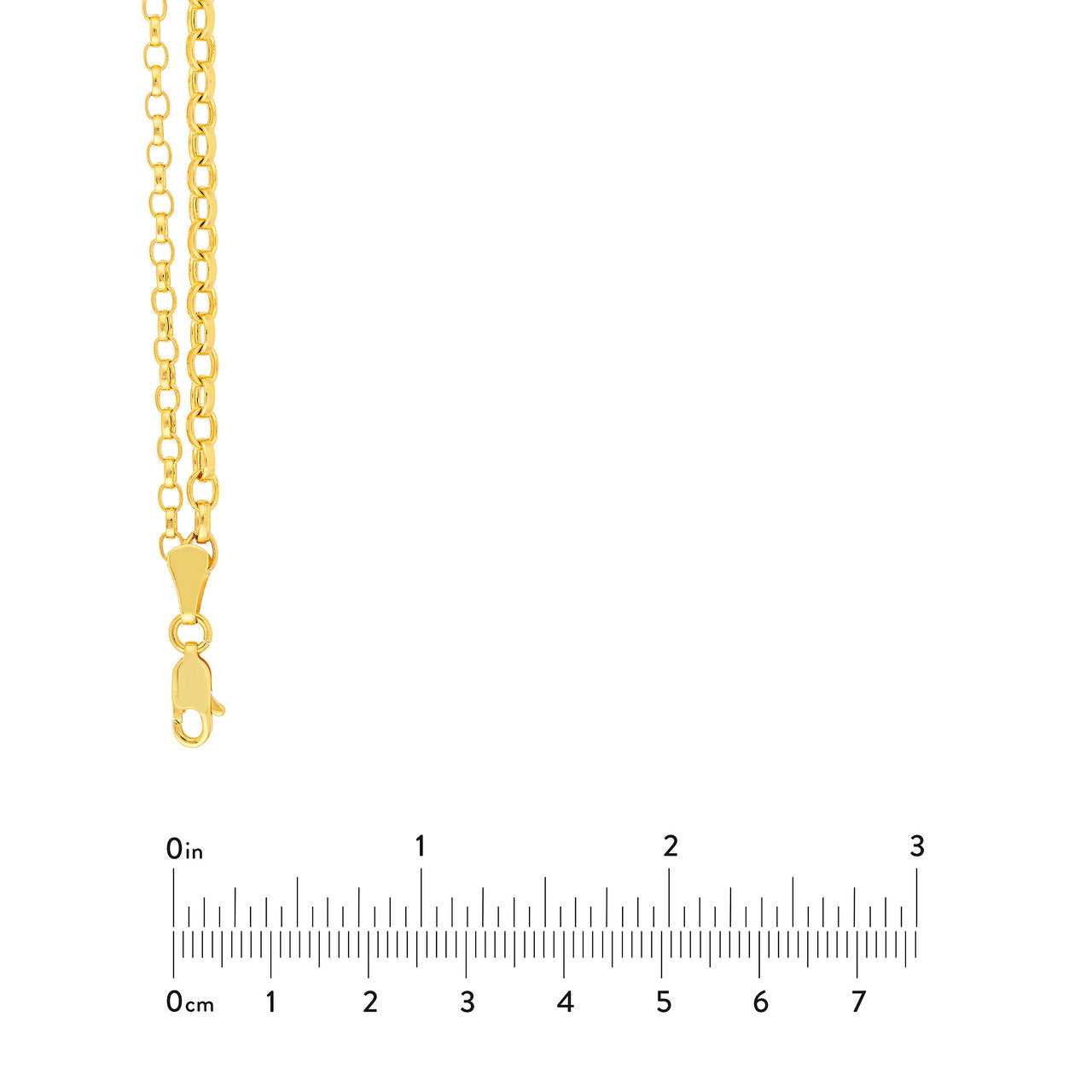 14kt yellow gold/measurment