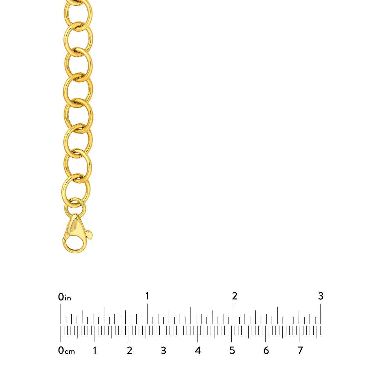 14kt yellow gold/measurements