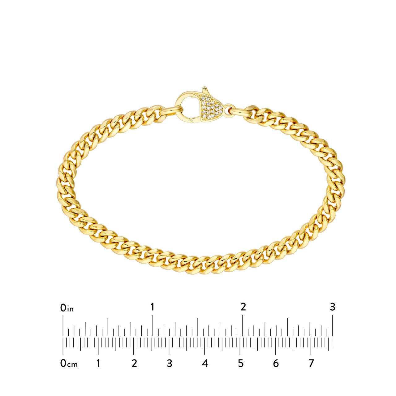 14kt yellow gold/measurements