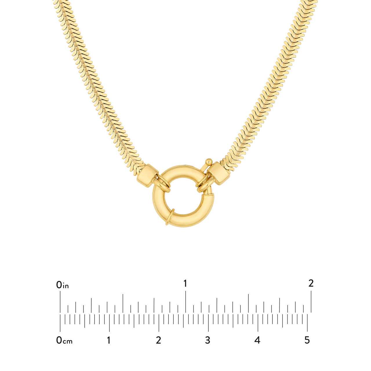 14kt yellow gold/measurements