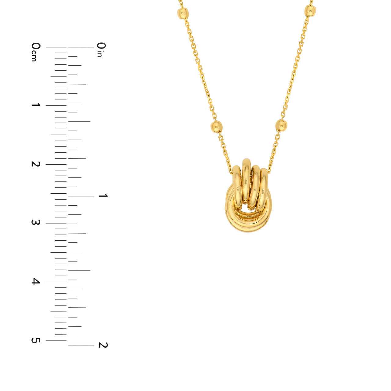 14kt yellow gold/measurements