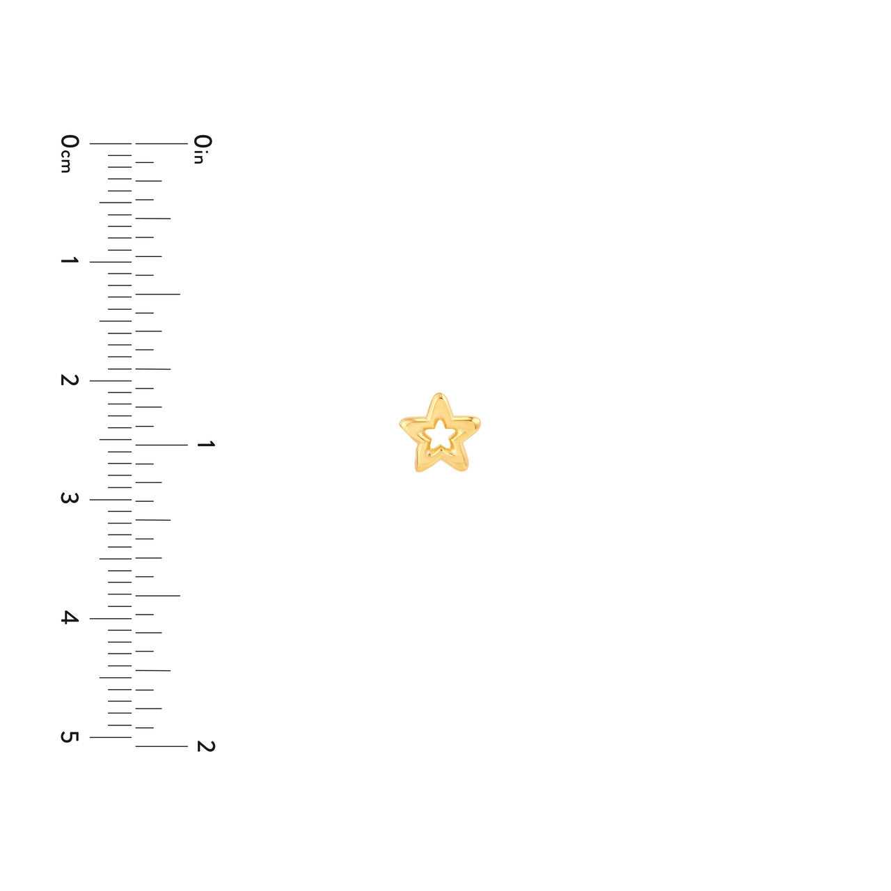 14kt yellow gold/measurements