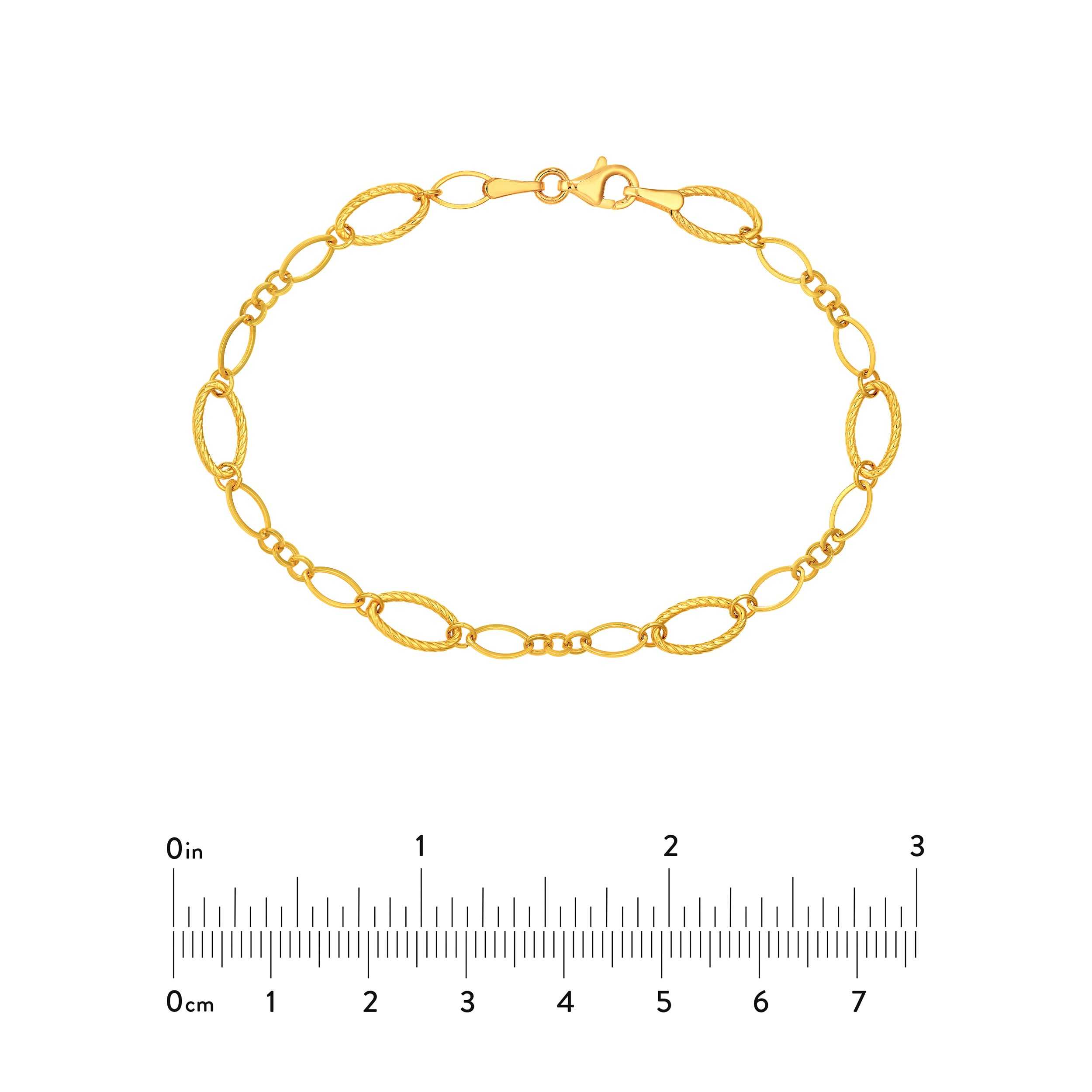 14kt yellow gold/measurement