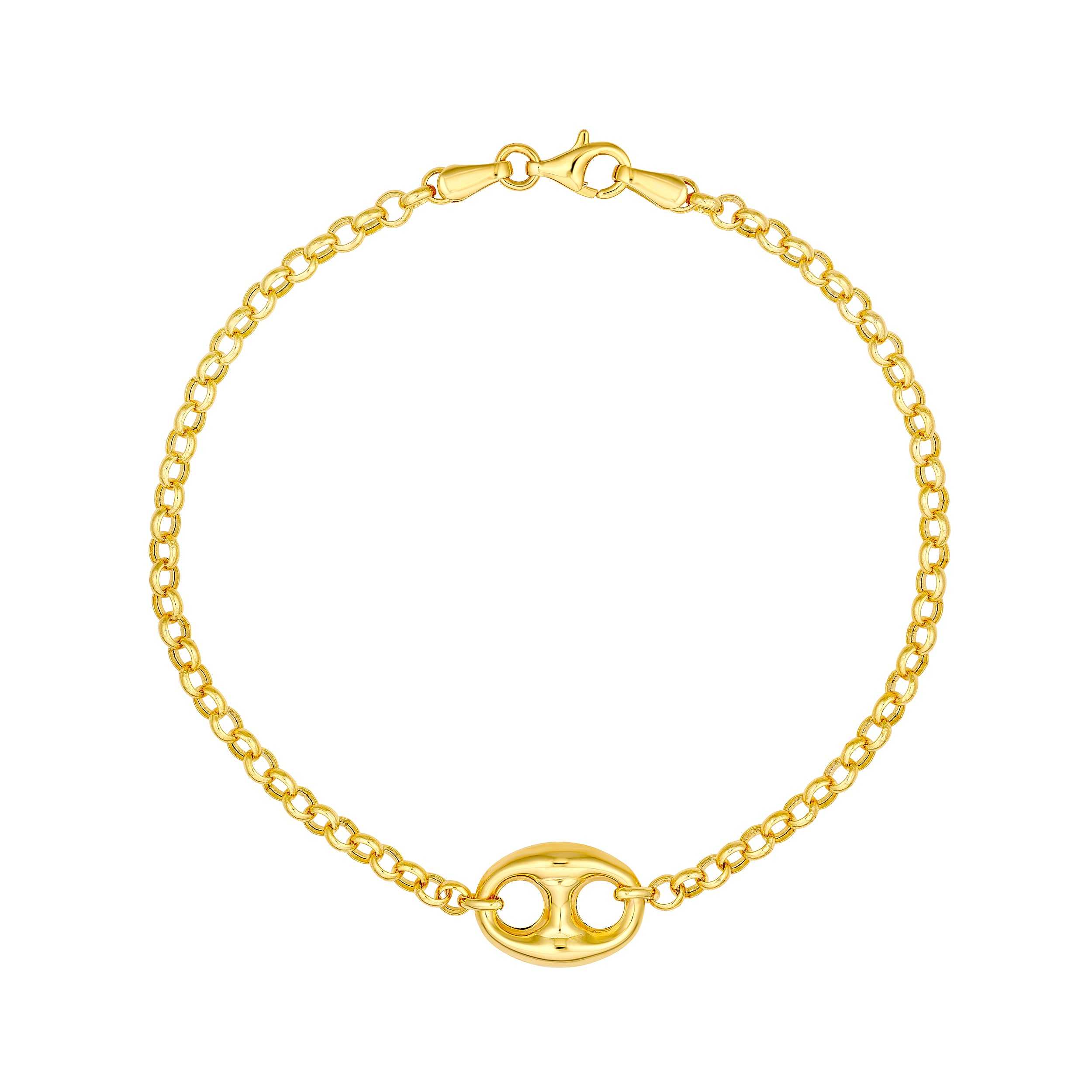 14kt yellow gold/top
