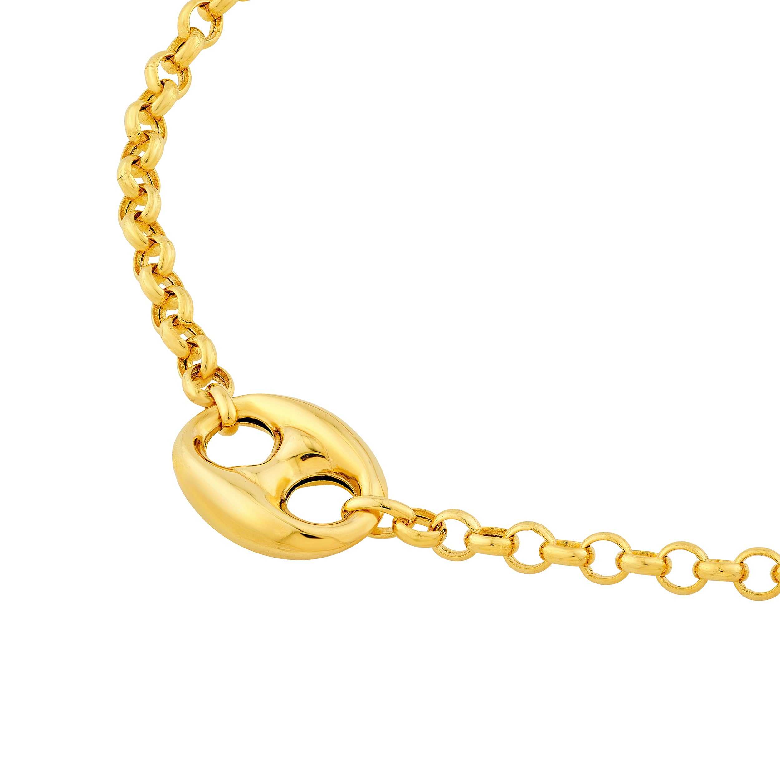 14kt yellow gold/side
