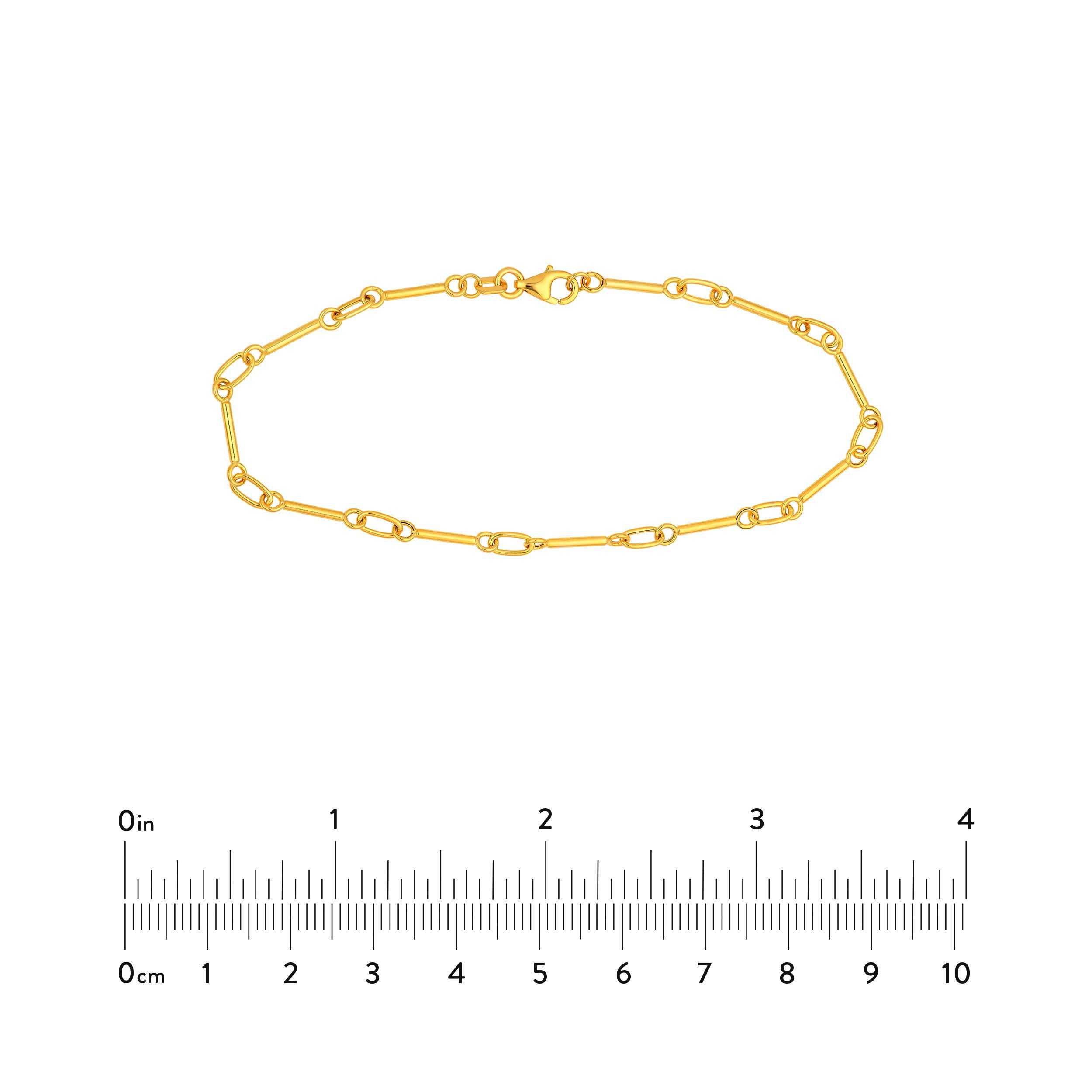 14kt yellow gold/measurement