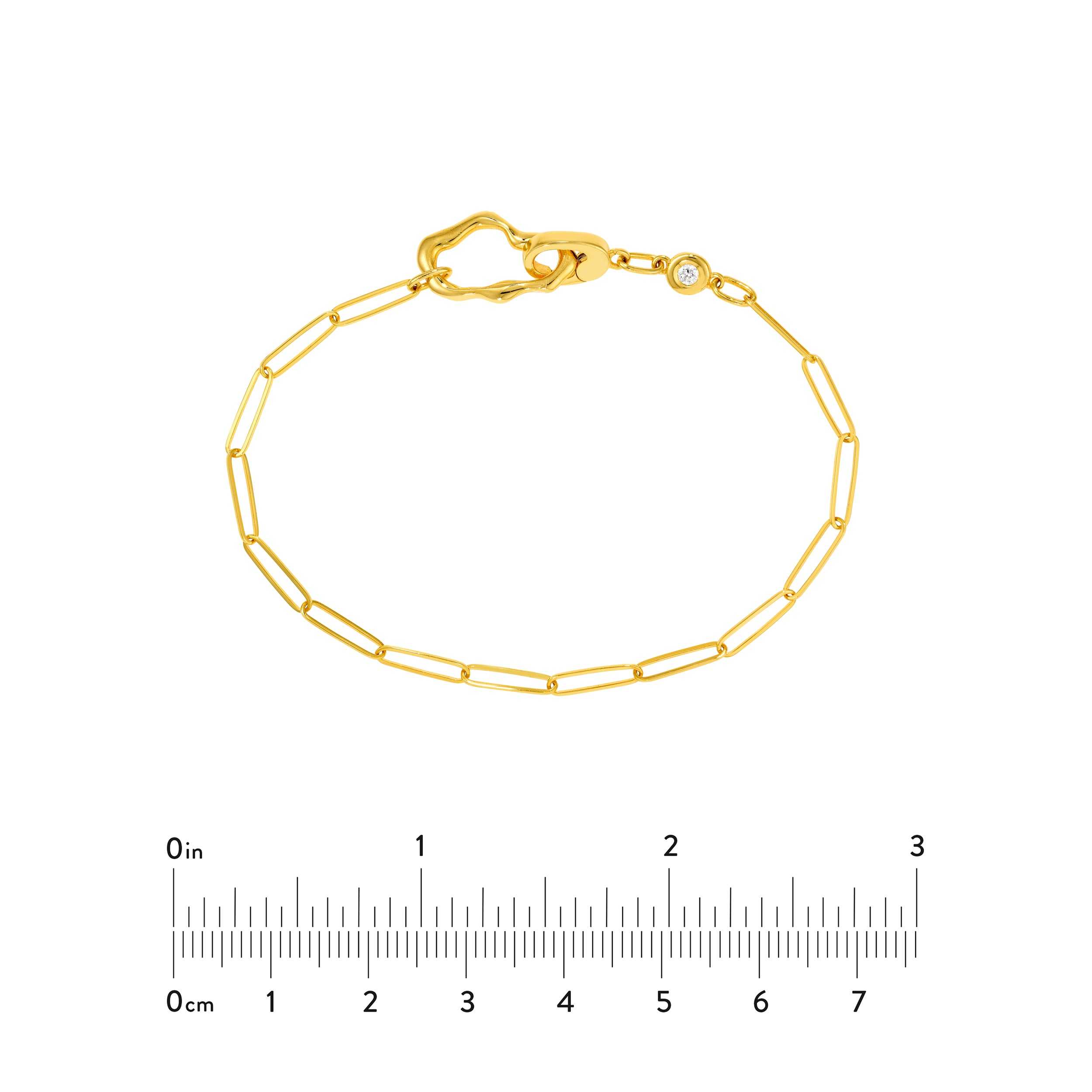 14kt yellow gold/measurement