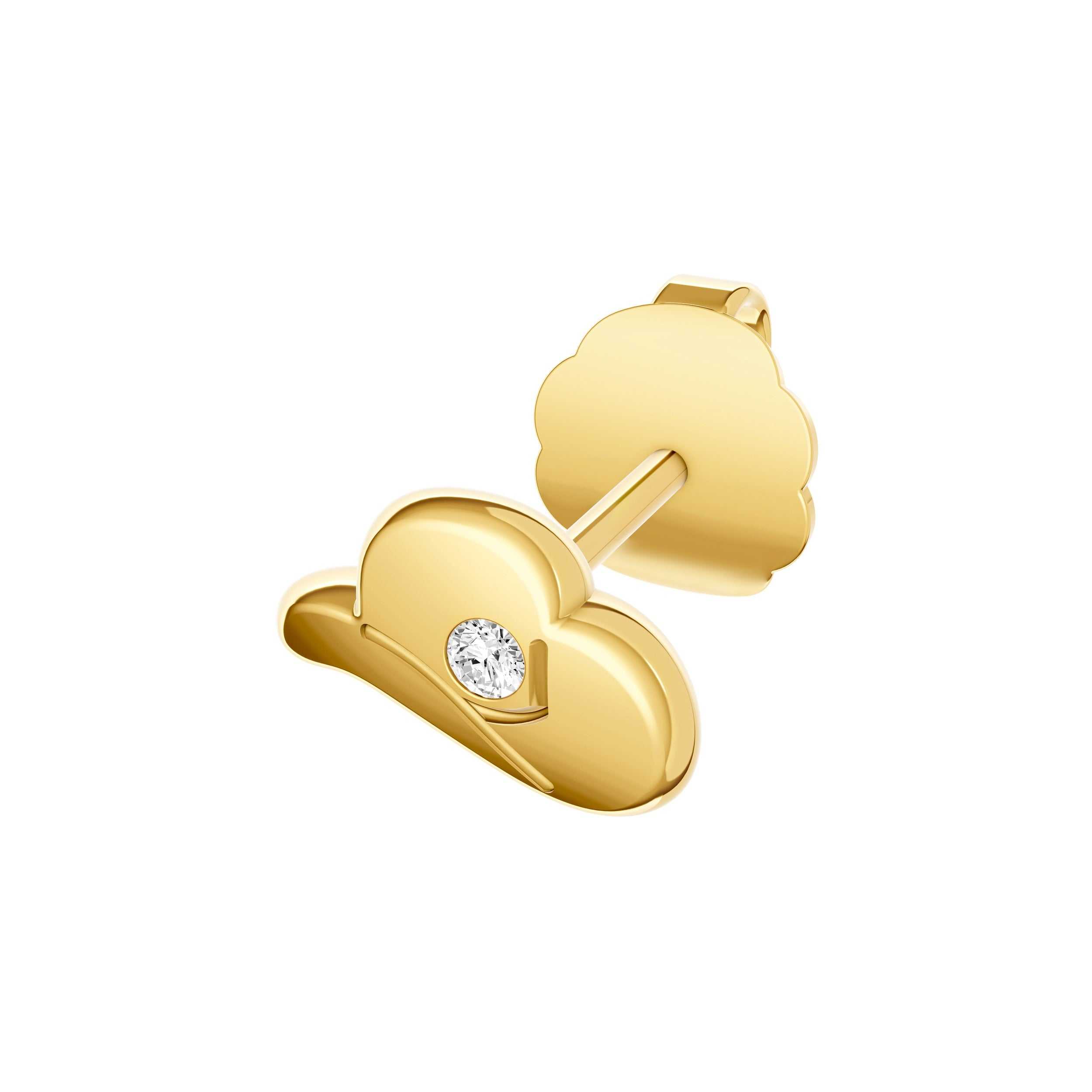 14kt yellow gold/side