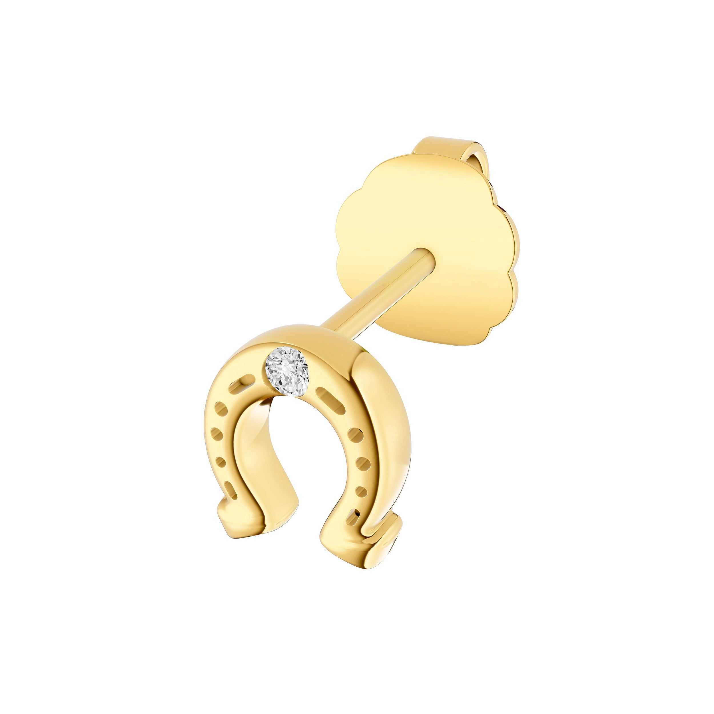 14kt yellow gold/side