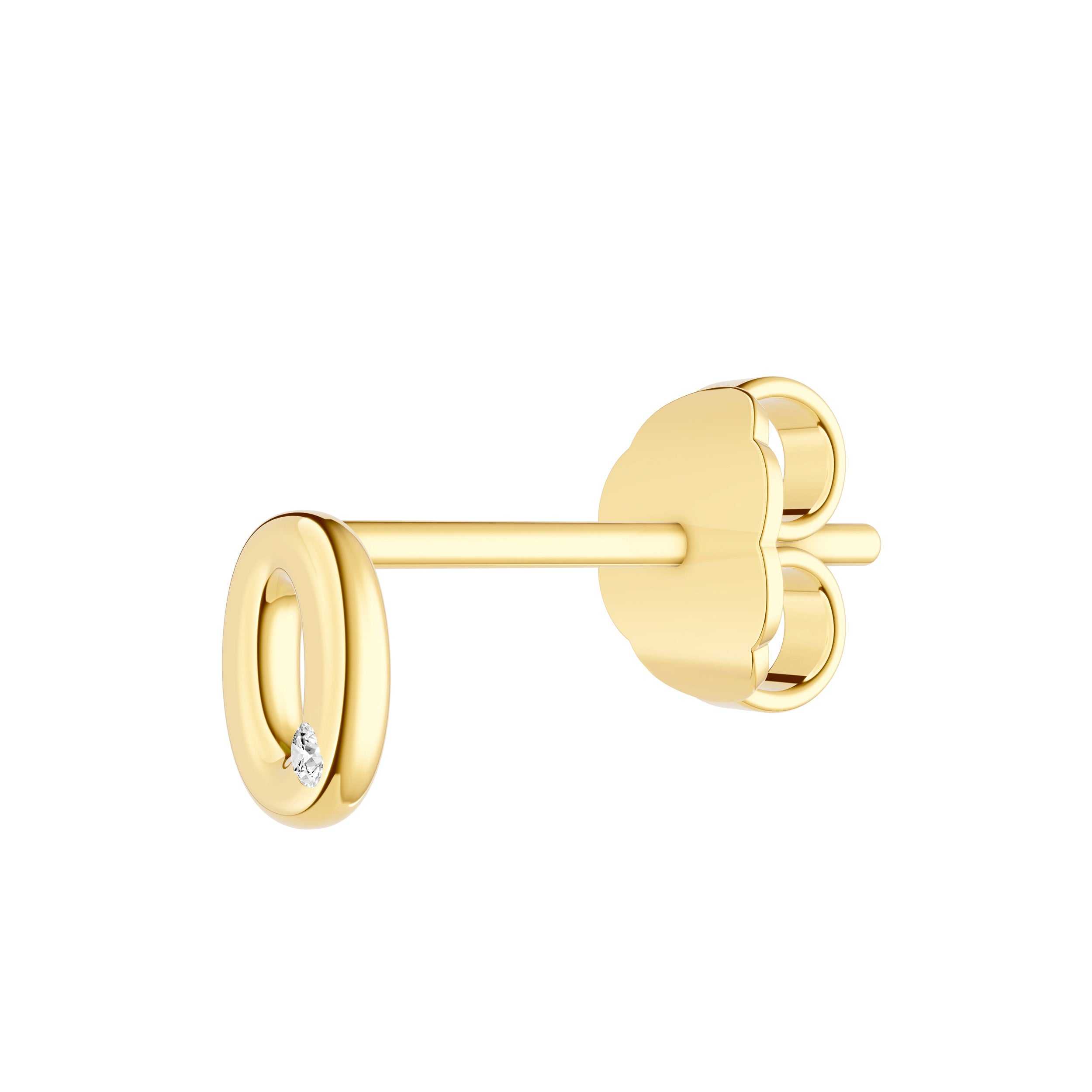 14kt yellow gold/side
