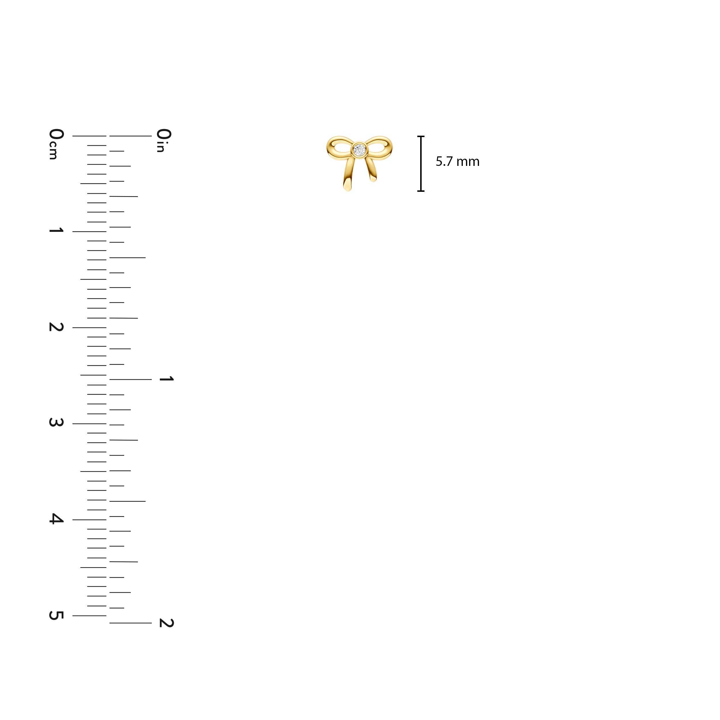 14kt yellow gold/measurement
