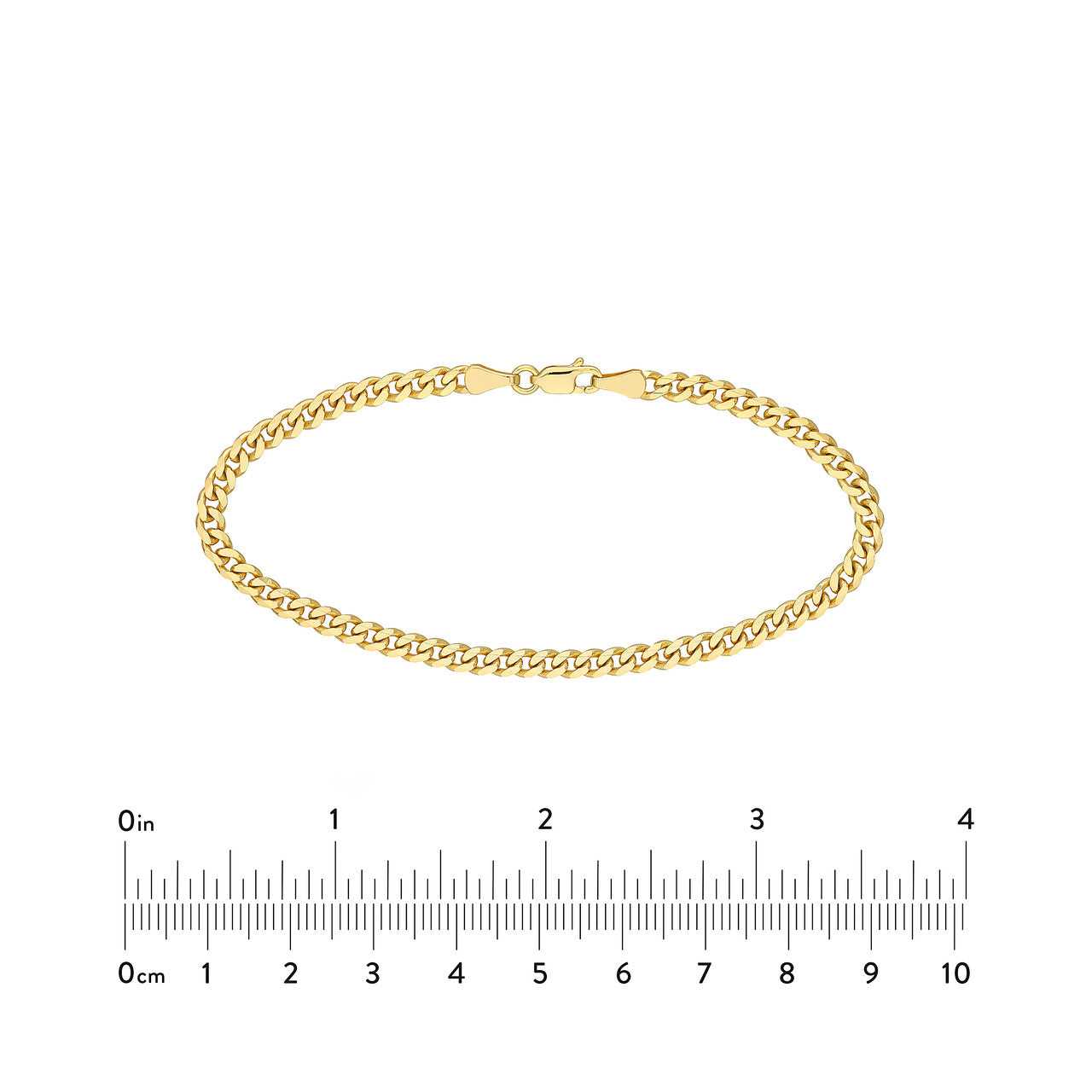 14kt yellow gold/measurements