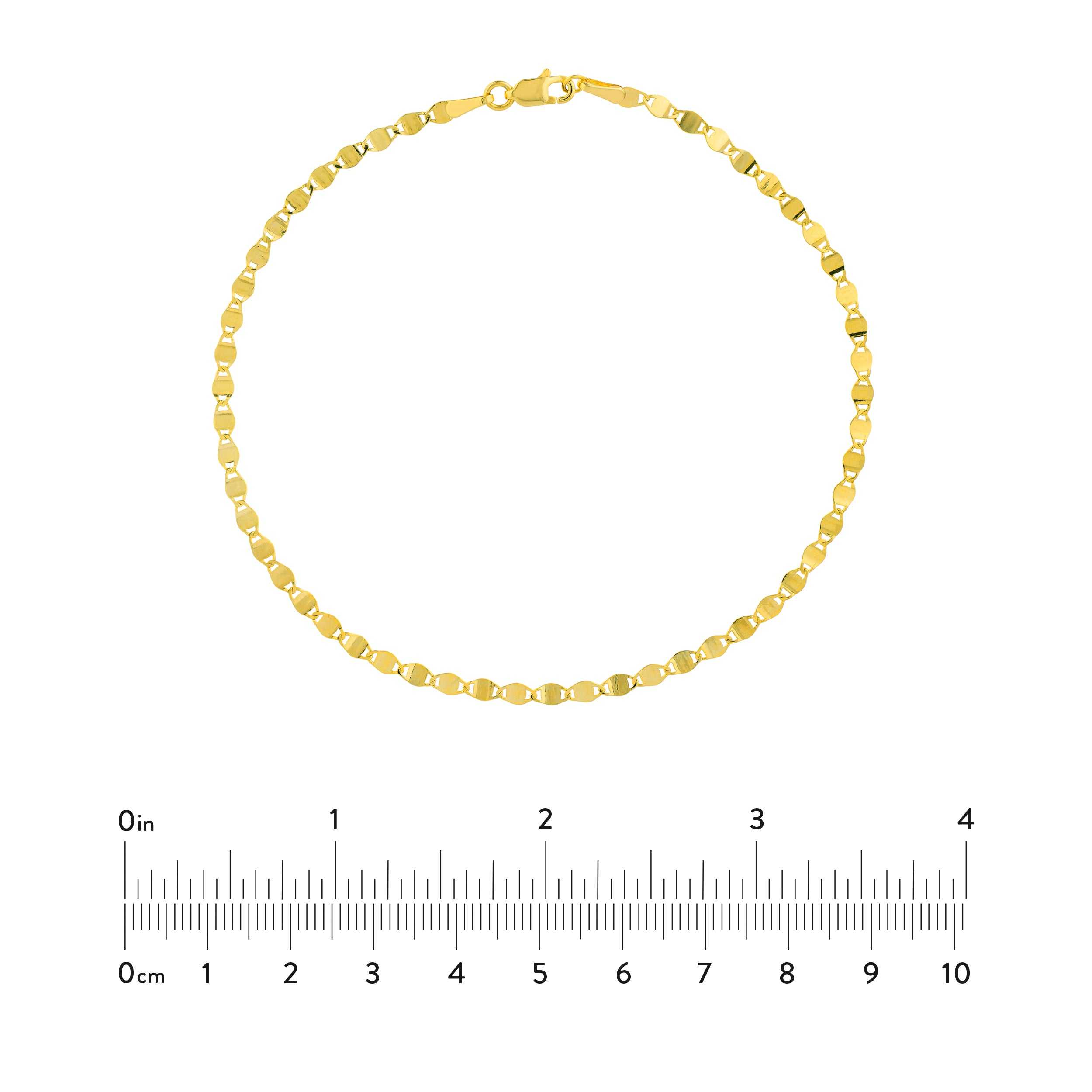 14kt yellow gold/measurement