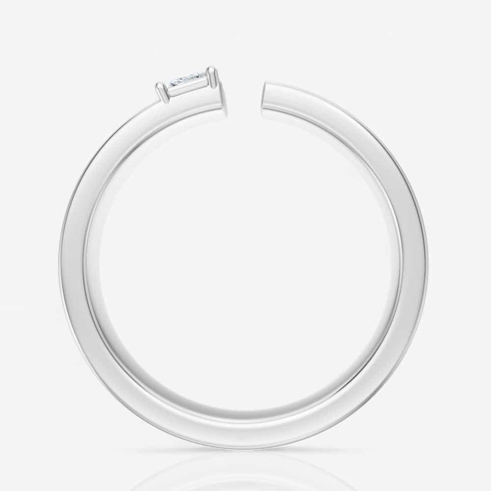 14kt white gold/side