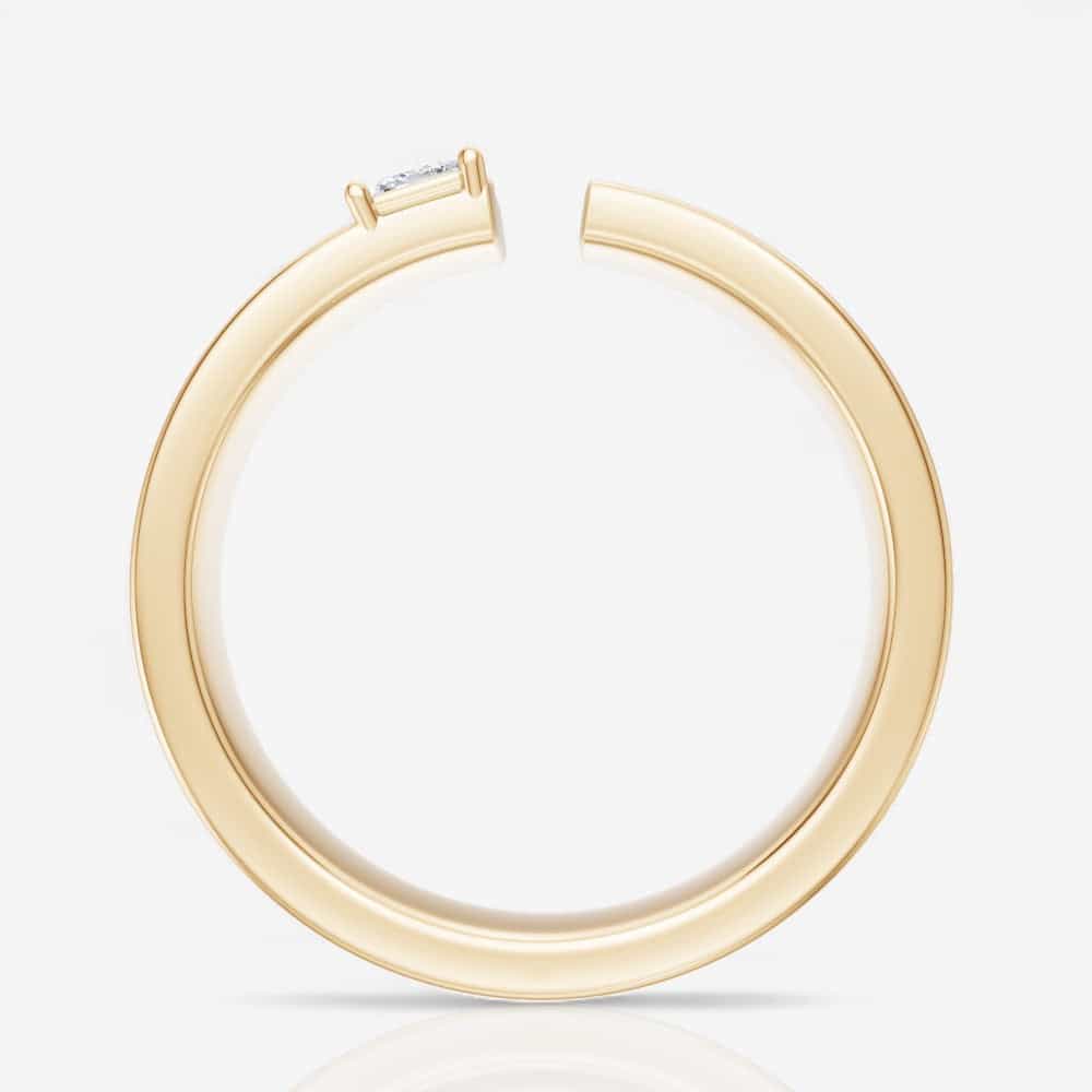14kt yellow gold/side