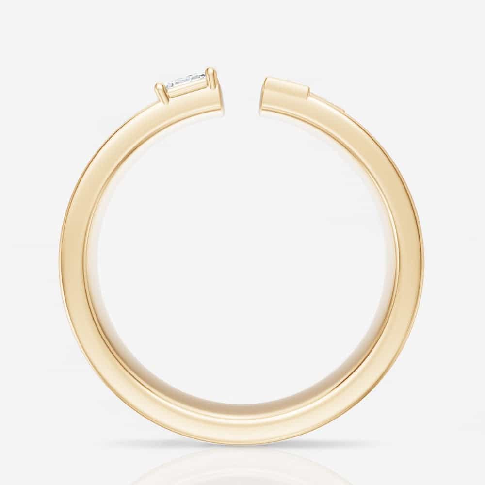 14kt yellow gold/side
