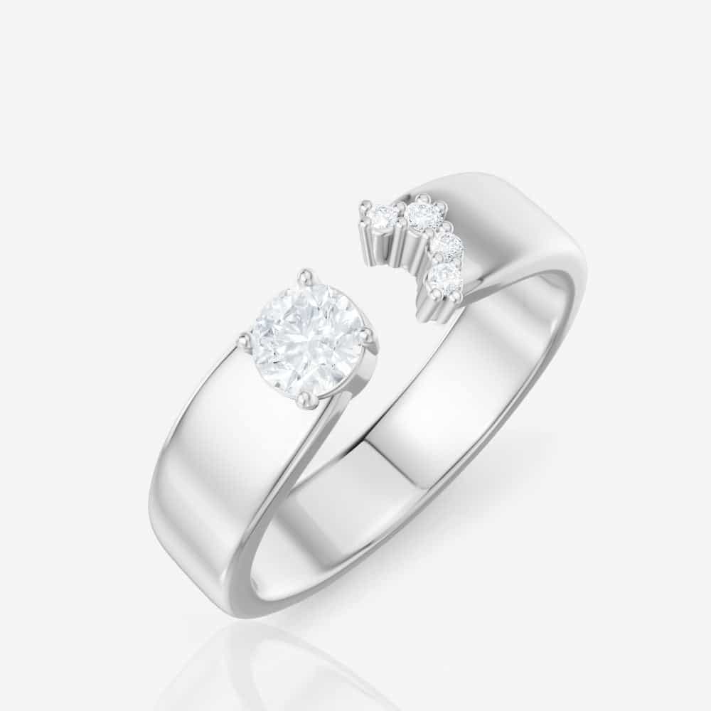 14kt white gold/top